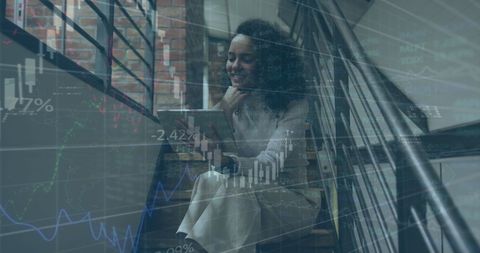 Modern Businesswoman Analyzing Digital Financial Data - Download Free Stock Images Pikwizard.com