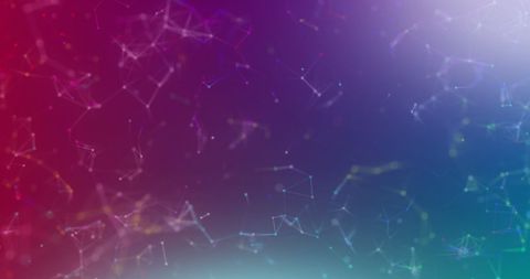 Abstract Digital Connections on Gradient Background