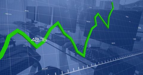 Financial Data Projection in Modern Office Surroundings - Download Free Stock Images Pikwizard.com