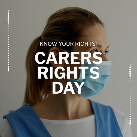 carers rights day concept with female medical professional - Download Free Stock Templates Pikwizard.com