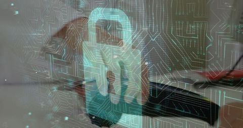 Digital security lock over online transaction with payment terminal