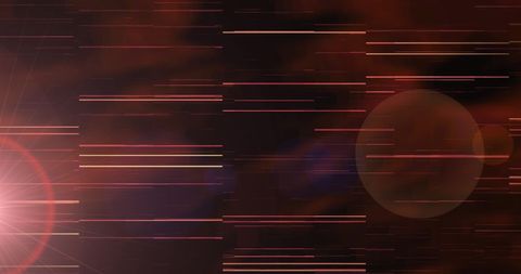 Dynamic horizontal streaks with bokeh on dark background