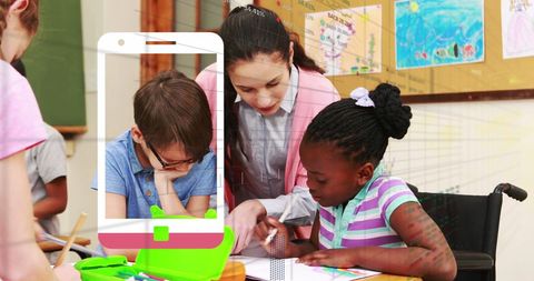 Digital Learning Interface Enhancing Classroom Experience