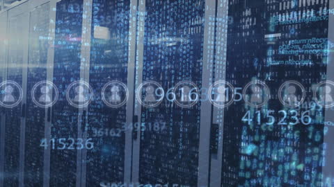 Data Processing and Digital Technology in Server Room