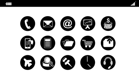 Minimalist Transparent Mobile Phone Icon Set - Download Free Stock Videos Pikwizard.com