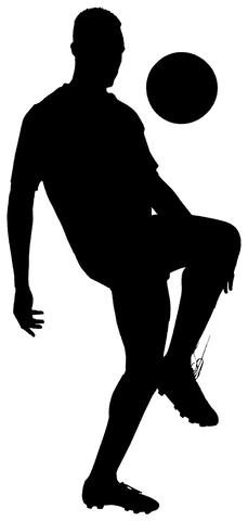 silhouette of soccer player performing tricks on transparent background - Download Free Stock Videos Pikwizard.com