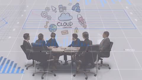 Team Brainstorming Cloud Computing Strategies in Office Setup