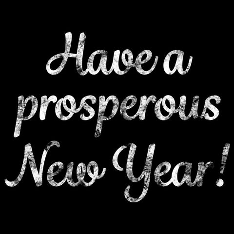 Glittering New Year Greeting on Dark Background - Download Free Stock Templates Pikwizard.com