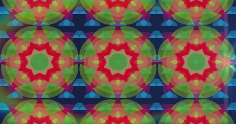 Vibrant Kaleidoscope Geometrical Mosaic Design Pattern - Download Free Stock Images Pikwizard.com