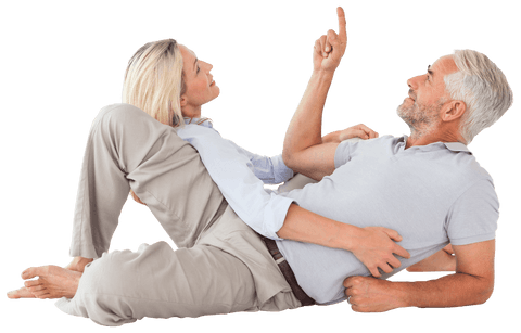 happy senior couple relaxing and bonding on transparent background - Download Free Stock Videos Pikwizard.com