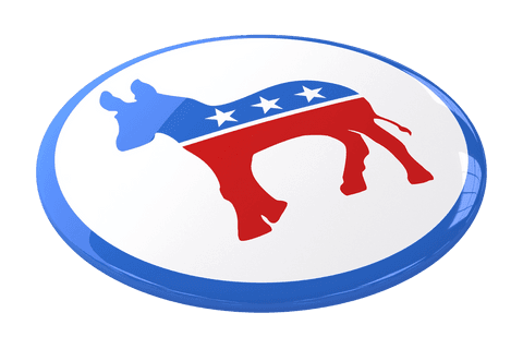 transparent democratic party donkey button symbol - Download Free Stock Videos Pikwizard.com