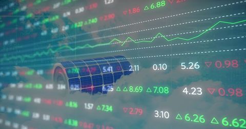 Financial Market and Renewable Energy Concept - Download Free Stock Images Pikwizard.com