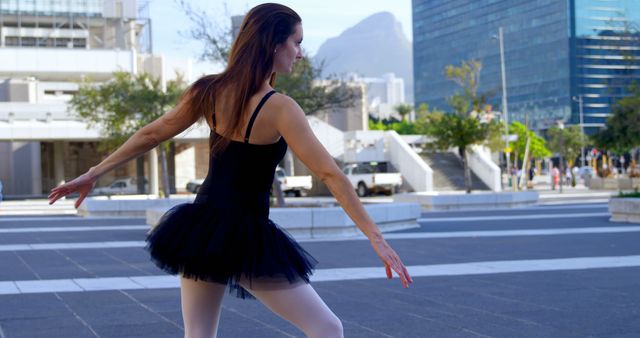 Ballet Dancer Performing Outdoors in Urban Environment - Download Free Stock Images Pikwizard.com