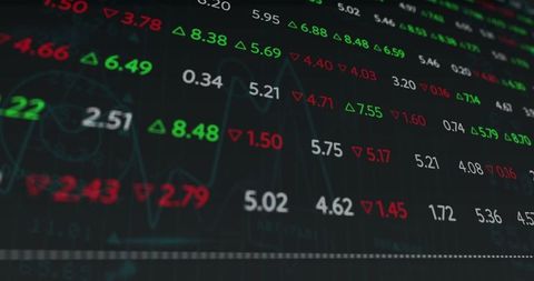 Dynamic Stock Market Ticker with Graph Data