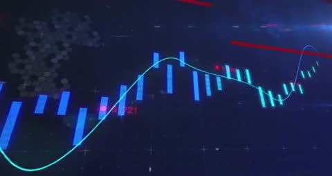 Dynamic Visualization of Market Fluctuations in Financial Chart