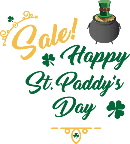 transparent st. patrick's day sale design with shamrocks - Download Free Stock Videos Pikwizard.com