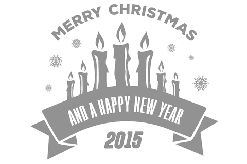 Transparent Christmas Candles with Festive Message Illustration - Download Free Stock Videos Pikwizard.com