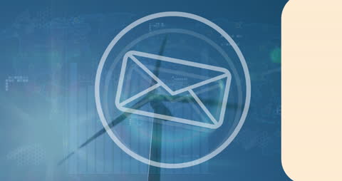 Futuristic Data Visualization with Technology Overlay