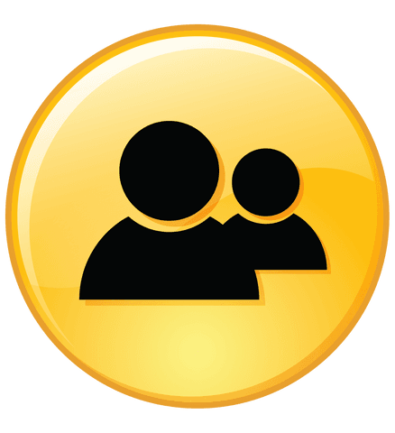Vector People Icon on Yellow Circle Transparent Background - Download Free Stock Videos Pikwizard.com