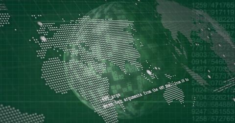 Digital Data Interface with Globe and Map Visualization - Download Free Stock Images Pikwizard.com