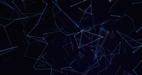 Abstract Digital Network Connections on Dark Background - Download Free Stock Images Pikwizard.com