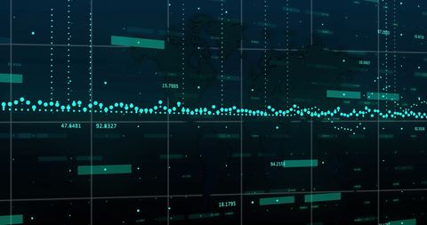 Global Digital Interface with Data Points and Connectivity - Download Free Stock Images Pikwizard.com