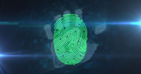 Digital Handprint Scanning with Biometric Fingerprint Scanner - Download Free Stock Images Pikwizard.com