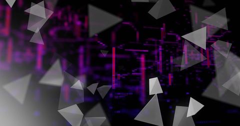 Futuristic Geometric Data Visualization with Triangular Overlays - Download Free Stock Images Pikwizard.com