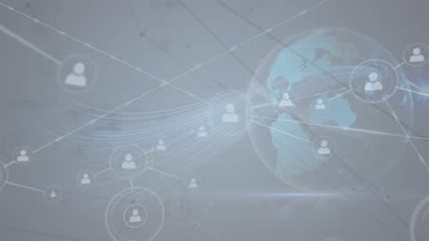 Global Network Connections with Digital Data Visualization