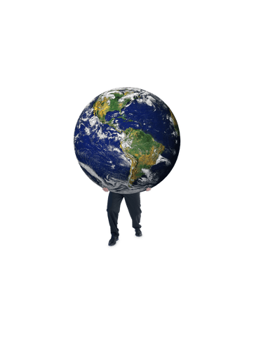 Businessman Balancing Globe on Transparent Background - Download Free Stock Videos Pikwizard.com