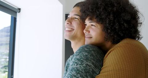 Diverse Male Friends Sharing a Moment of Companionship