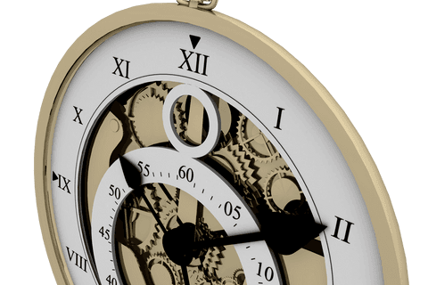 transparent vintage pocket watch with exposed gears - Download Free Stock Videos Pikwizard.com