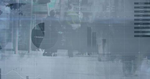 Digital Data Overlay on Diverse Cityscape With Business Concepts - Download Free Stock Images Pikwizard.com