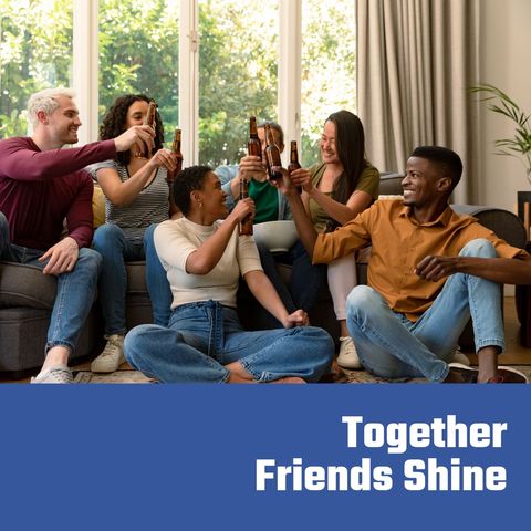 diverse group of friends celebrating with beer at home - Download Free Stock Templates Pikwizard.com