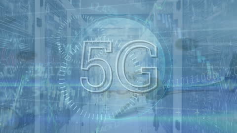 5G Technology Overlay in Server Room Concept