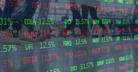 Financial Data Overlap with Business People Meeting - Download Free Stock Images Pikwizard.com
