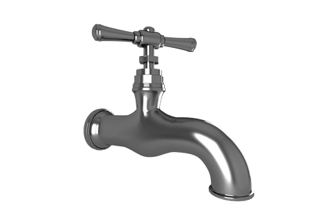 classic metal faucet front view on transparent background - Download Free Stock Videos Pikwizard.com