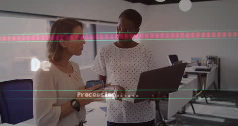 Diverse Business Colleagues Analyzing Data and Trends