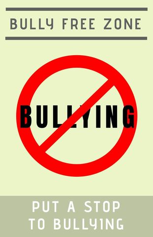 Bold Anti-Bullying Sign for Empowerment and Awareness - Download Free Stock Templates Pikwizard.com