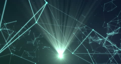 Digital Network Connections and Abstract Light Sparks