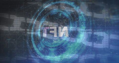NFT Security Technology with Rotating Lock and Digital Data - Download Free Stock Images Pikwizard.com