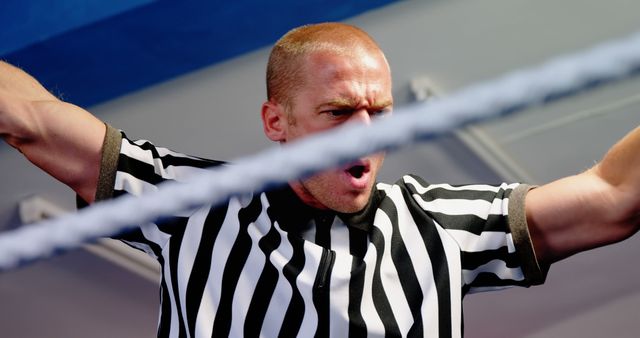 Referee Making Call During Sports Competition - Download Free Stock Images Pikwizard.com