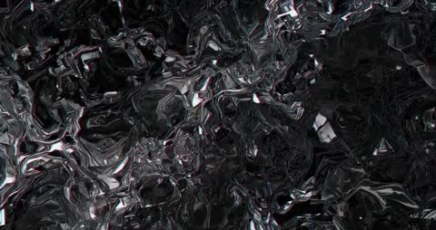 Futuristic Fluid Metallic Surface with Shimmering Patterns