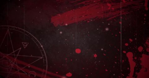 Abstract Grunge Background with Red Paint Splashes