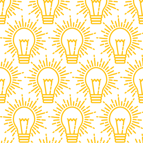 Yellow Lightbulb Pattern on Transparent Background for Creative Ideas - Download Free Stock Videos Pikwizard.com