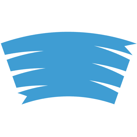Abstract Blue Ribbons on Transparent Background Illustration - Download Free Stock Videos Pikwizard.com