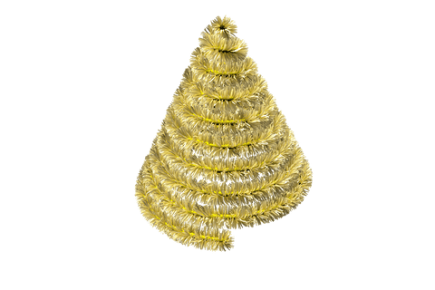 transparent cone shaped tinsel christmas decoration - Download Free Stock Videos Pikwizard.com