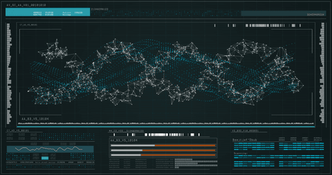 digital interface with molecular structure on transparent background - Download Free Stock Videos Pikwizard.com