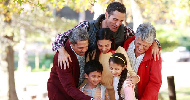 Happy Multigenerational Family Gathering Outdoors - Download Free Stock Images Pikwizard.com