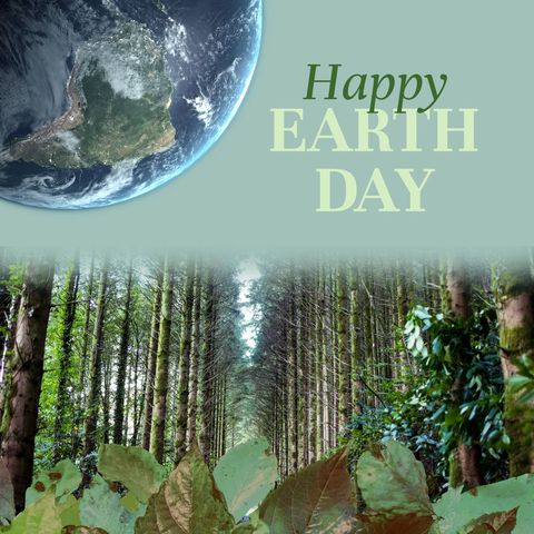 Celebrate Earth Day with Nature and Globe Harmony - Download Free Stock Templates Pikwizard.com